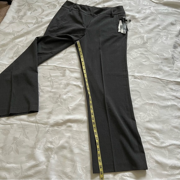 Sandro Petite Womens Wide Leg Pants 10P Charcoal Stretch Relax Fit Business Work - Picture 13 of 16